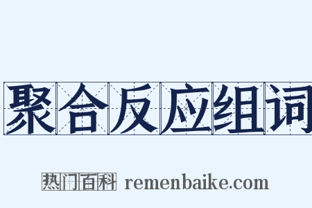 聚合反应组词是什么意思的图片